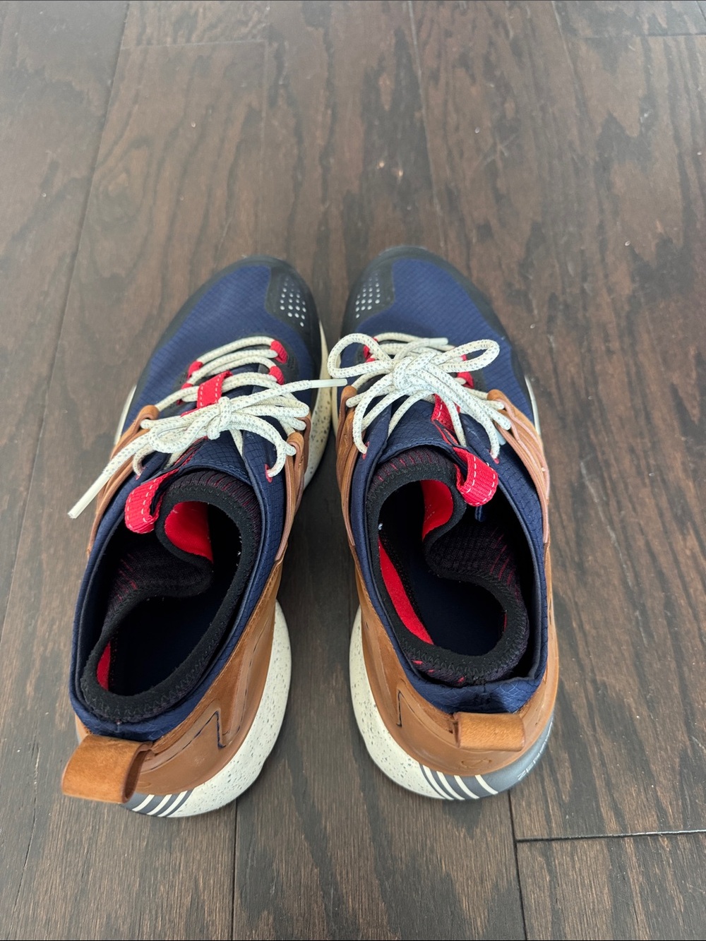 Cole Haan Navy Blue, Brown & Red Men's Sneakers